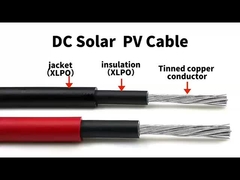 Photovoltaic Single Core Solar Cable 4mm H1Z2Z2-K PV1-F Cho tấm pin mặt trời